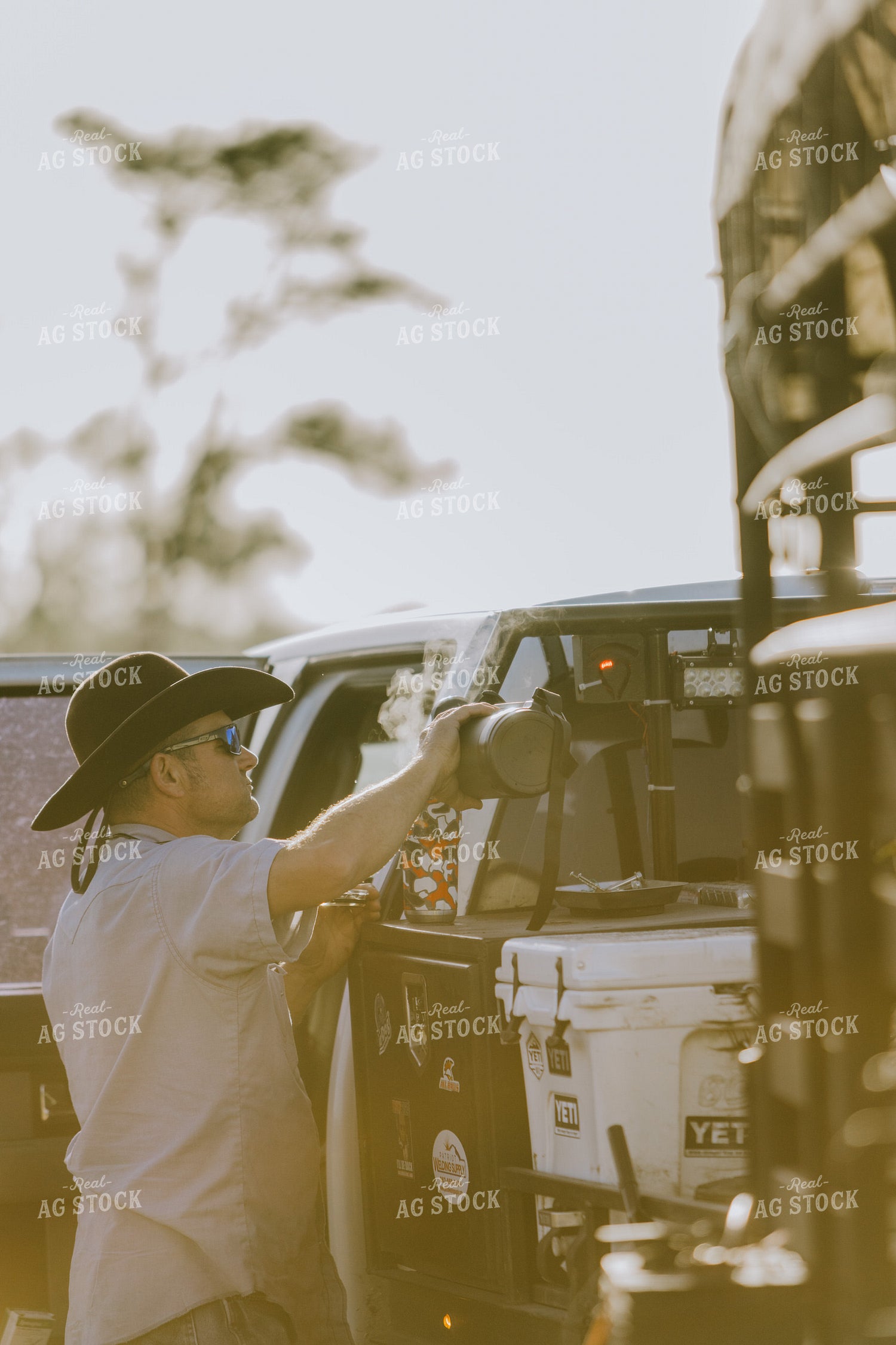 Rancher Pouring Coffee 7299