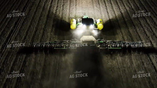 Planting Field at Night Drone 80018