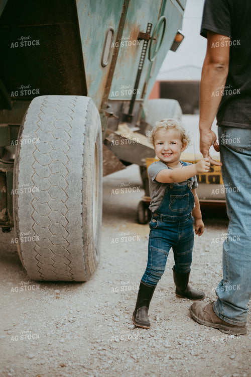 Farm Kid in Farmyard 111005