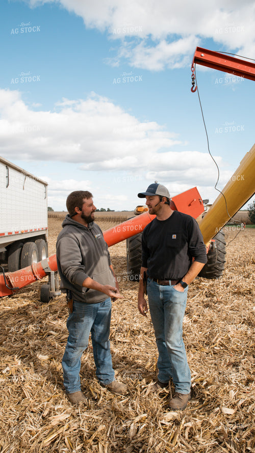 Farmers Talking in Field 26274