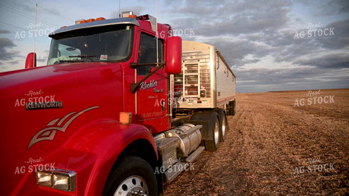 Farmer Climbing out of Semi Cab - 510