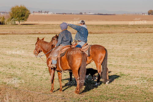 Ranchers on Horses 97098