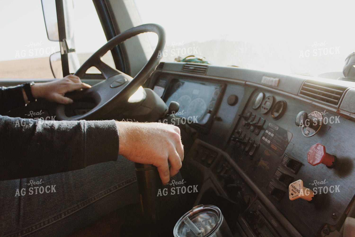 Farmer Driving Semi 123009
