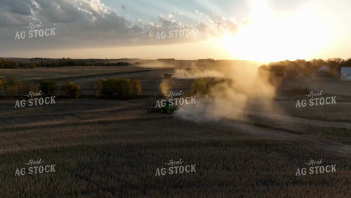 Aerial of Soybean Harvest 236051