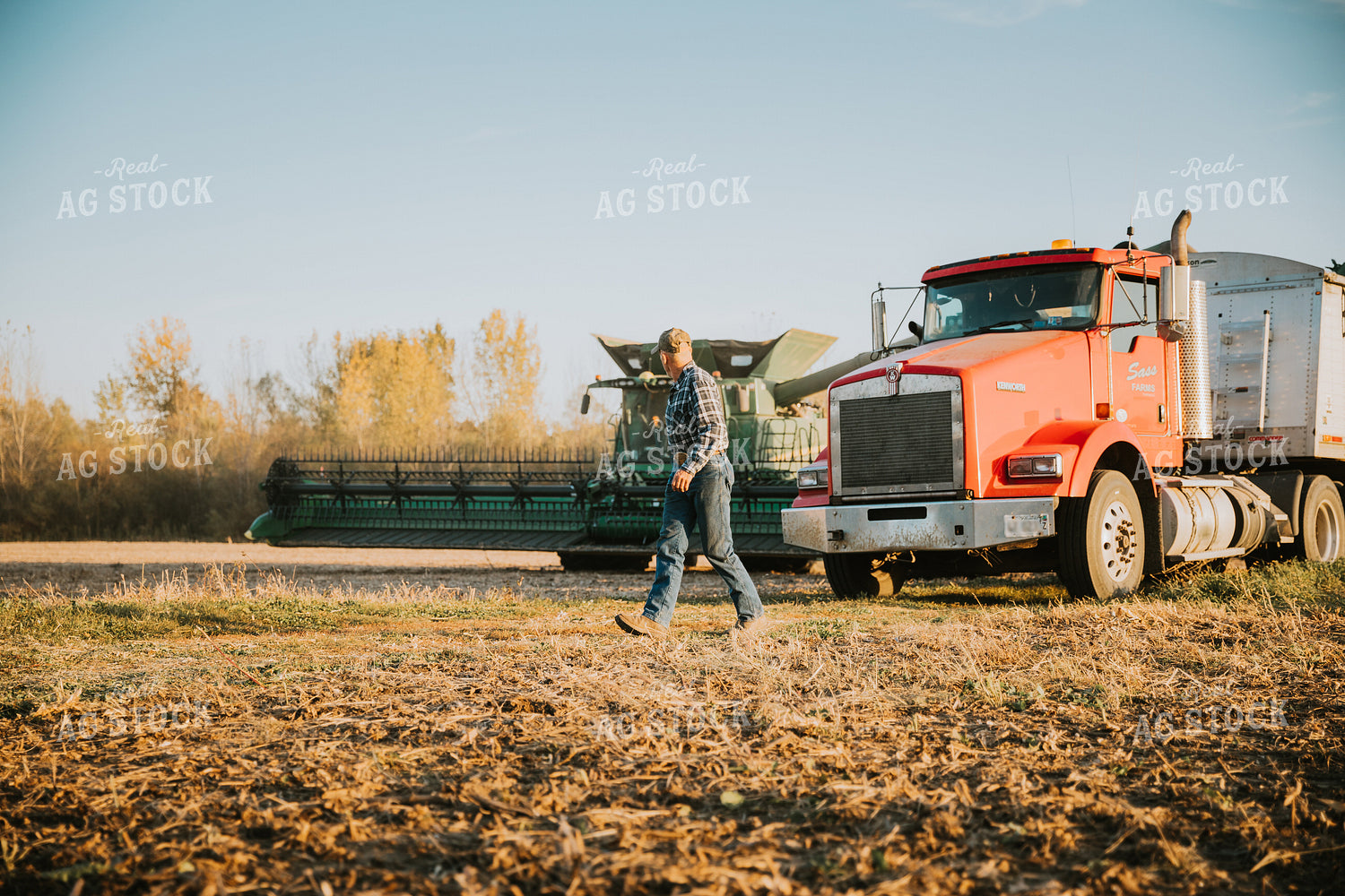 Farming Walking in Field 6740