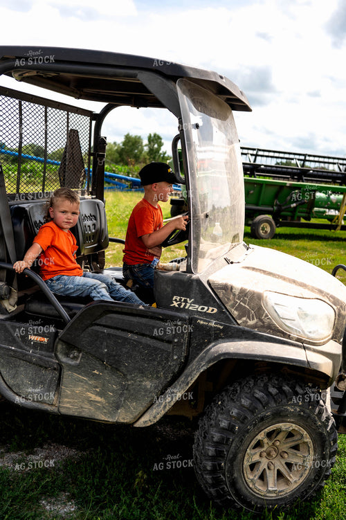 Farm Kids in Side by Side 115819