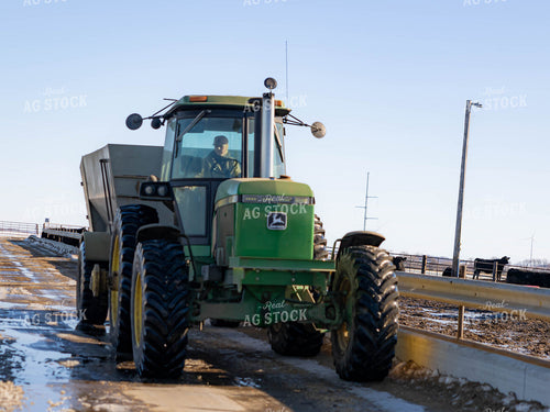 Filling Trough With Feed Wagon 70217