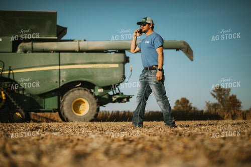 Farmer Talking on Phone 7145
