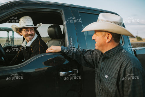 Ranchers Talking at Truck 6489