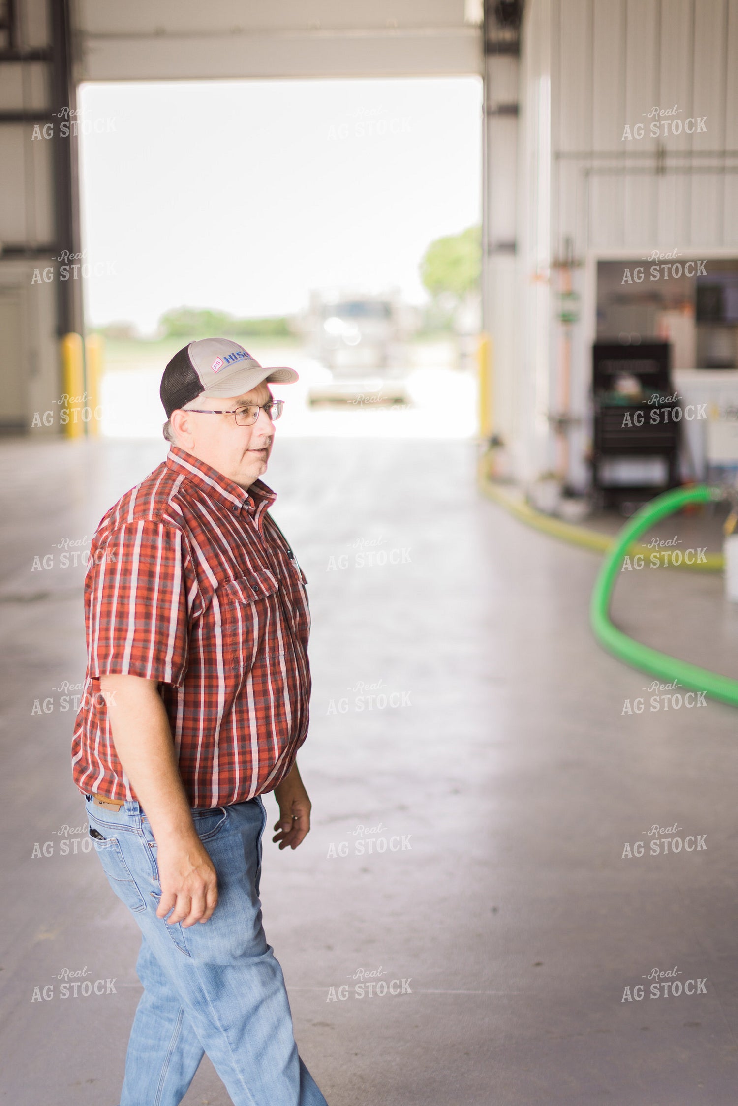 Farmer in Chemical Shed 8039