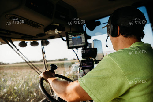 Farmer in Silage Chopper Cab 152046