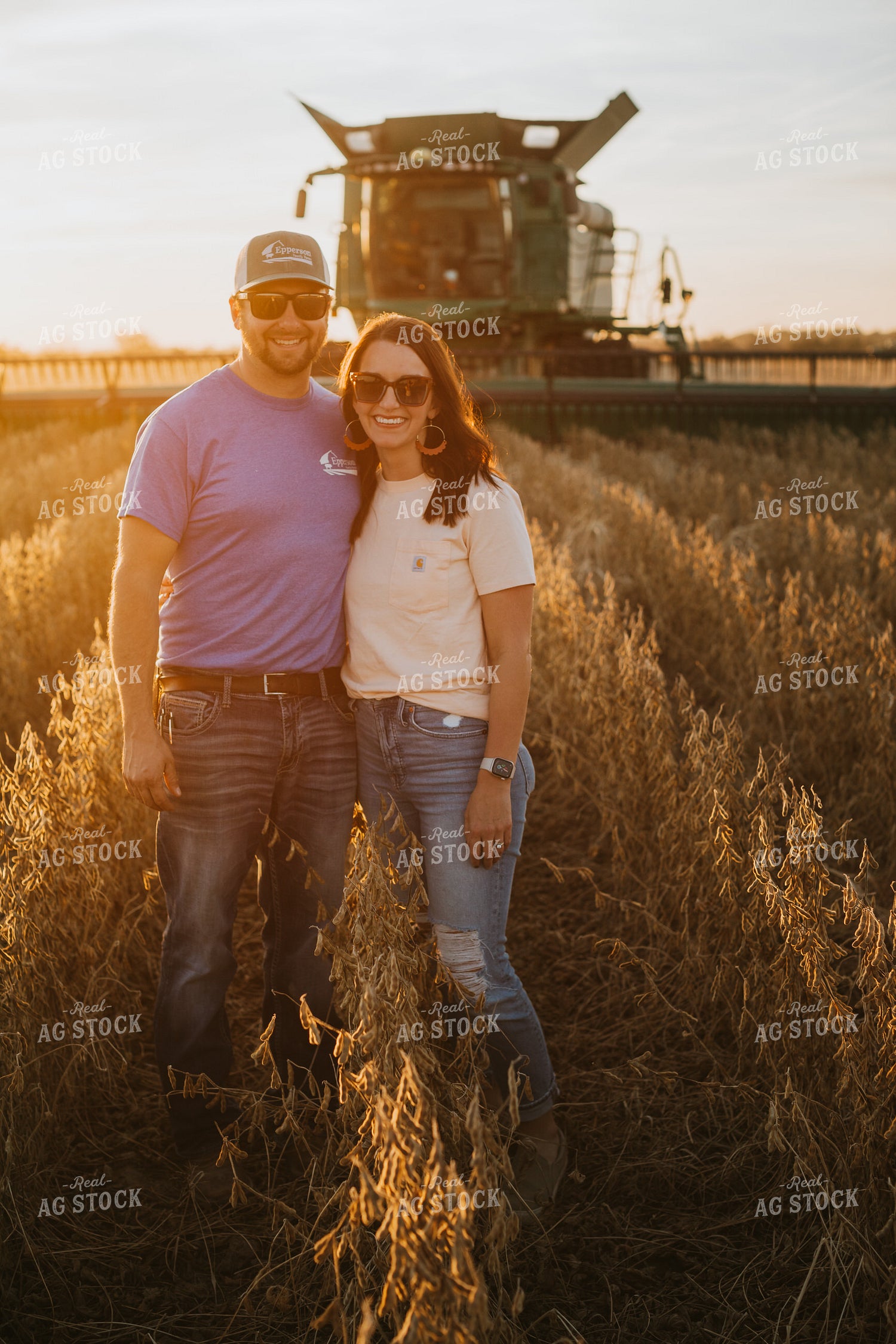 Posed Farmer in Soybean Field 6983