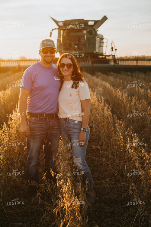 Posed Farmer in Soybean Field 6983
