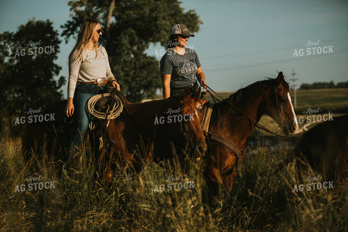 Female Ranchers on Horses 6380