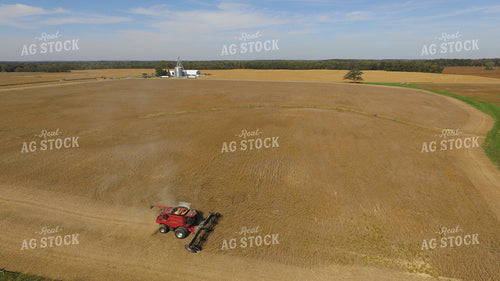 Aerial Soybean Harvest 85036