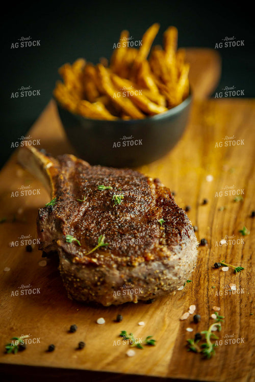 Grilled Cowboy Steak with Fries 134008