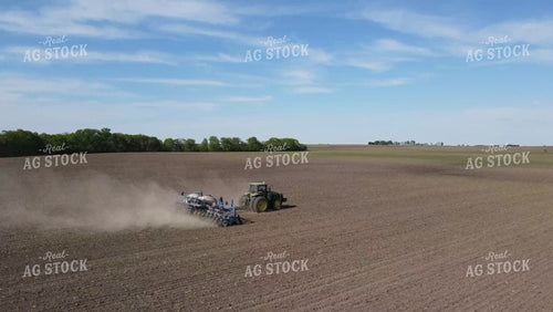 Planting on a Sunny Day Drone Video 4266