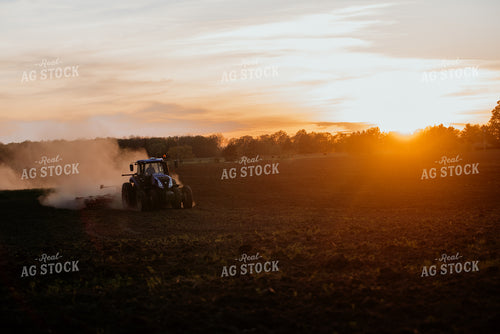 Tractoring Disking Field 118016