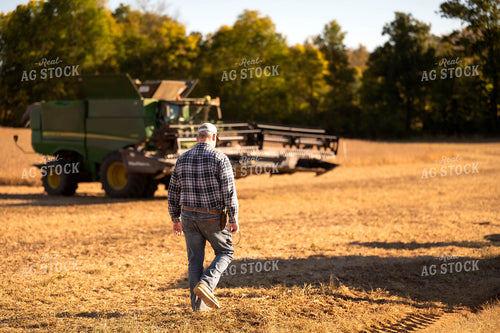 Farmers Walking in Field 115423