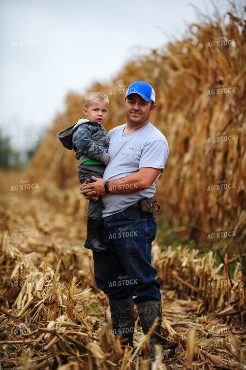 Farmer Holding Kid 168001