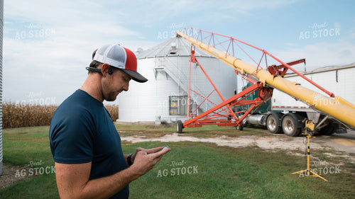 Farmer Using Phone 26254
