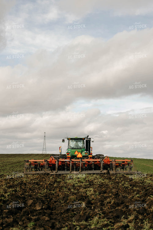 Tillage with Disk Ripper in Alfalfa Field 152874