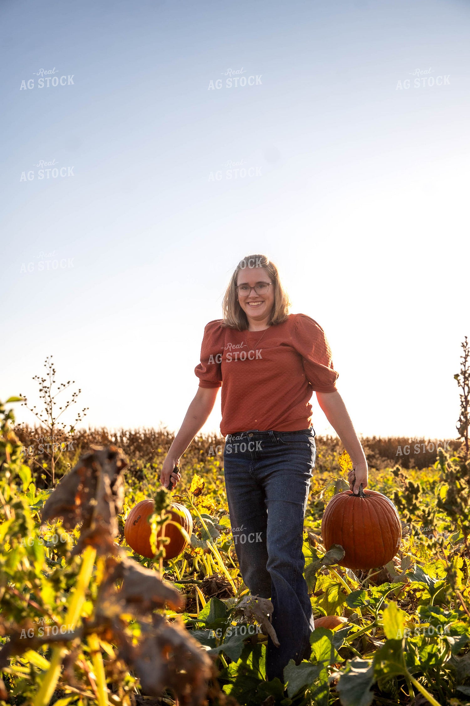 Farmer in Pumpkin Patch 115866