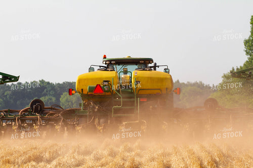 Planter in Harvested Wheat Field 79068