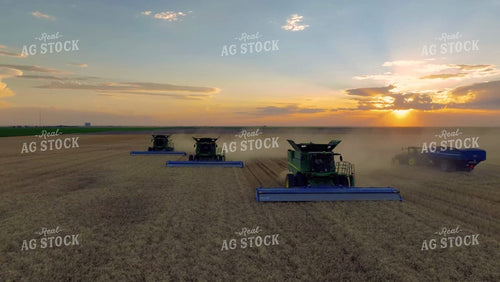 Aerial of Wheat Harvest 199022