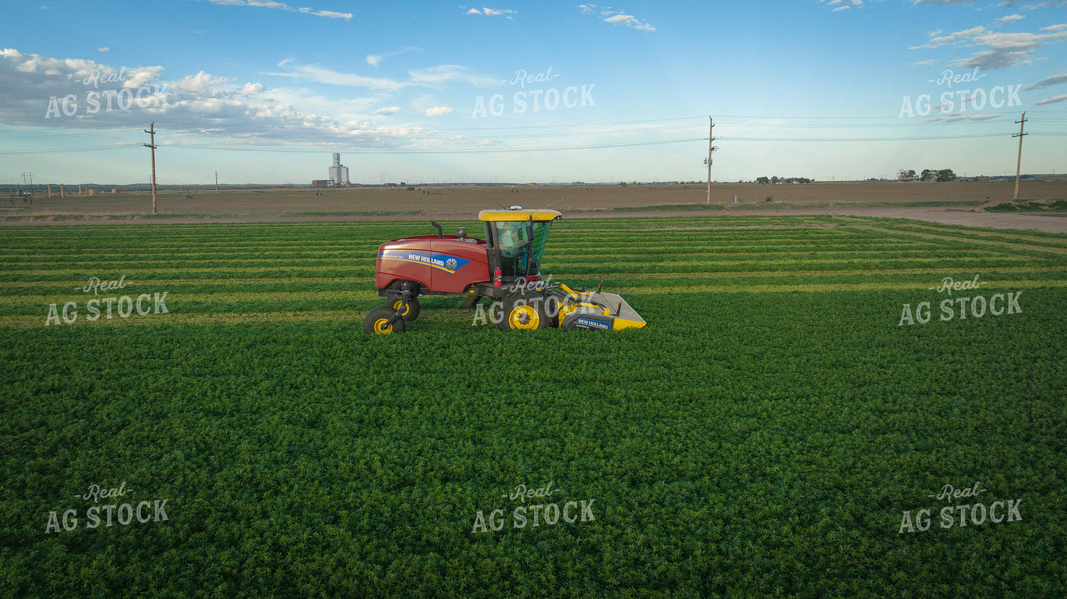 Cutting Alfalfa Hay Drone 56334