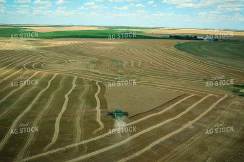 Aerial of Wheat Harvest 219044