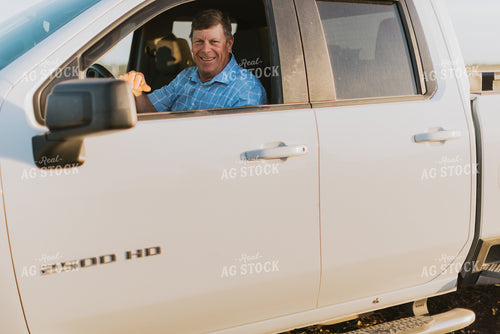 Farmer Drives Truck 7691