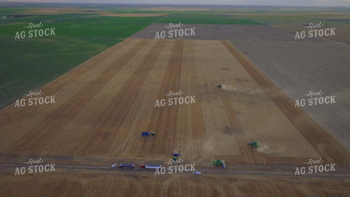 Aerial of Wheat Harvest 199033