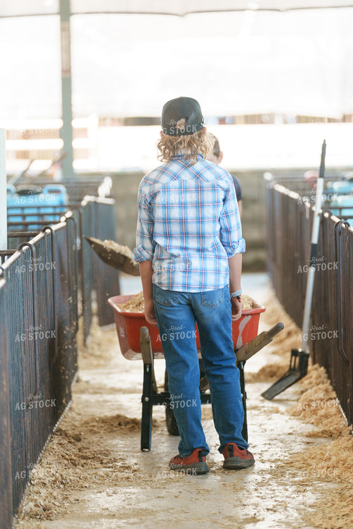 Cleaning Stalls at the Fair 52940
