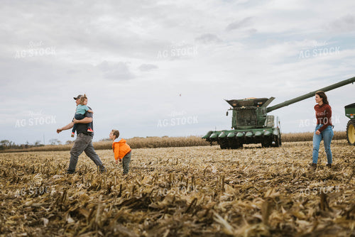Farm Family in Field 8539