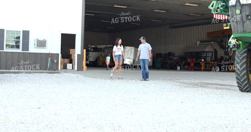 Farm Family Walking Outside of Shop 6514