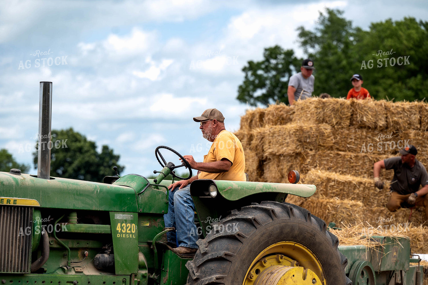 Baling Square Hay Bales 115812