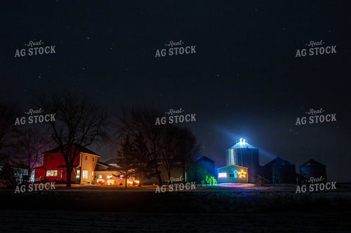 Farmstead Lit up for Christmas 161078