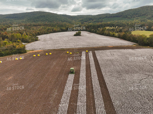 Aerial of Cotton Harvest 128107