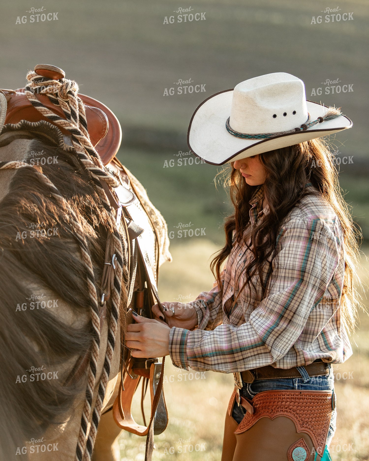 Female Rancher with Horse 188095