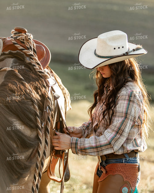 Female Rancher with Horse 188095