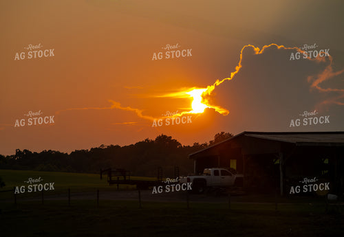 Sunset Over Shed 279026