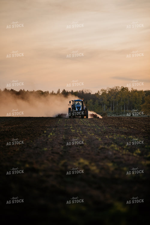 Tractoring Disking Field 118014