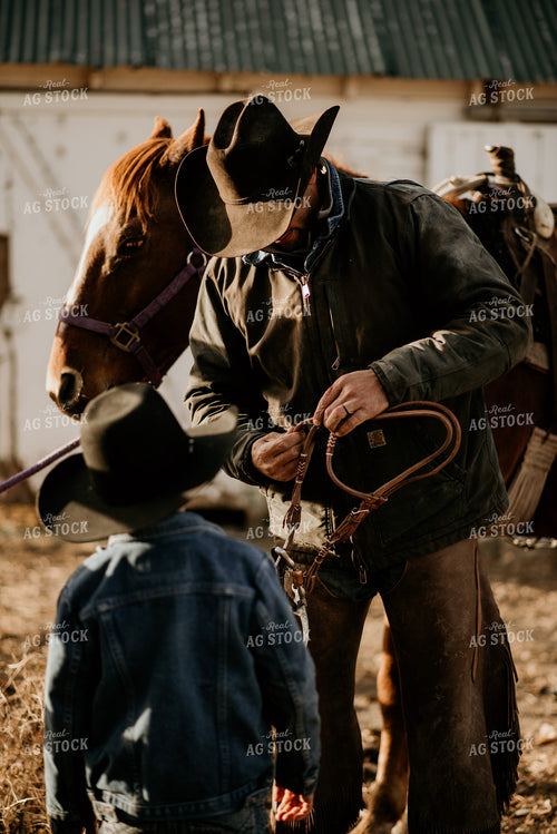 Rancher and Farm Kid in Shed 54041