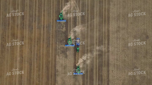Overhead of Wheat Harvest 199031