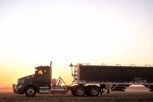 Farmer in Semi Truck 115604