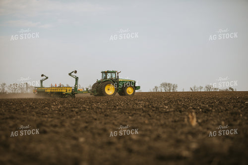 Planting with Tractor and Planter 5463