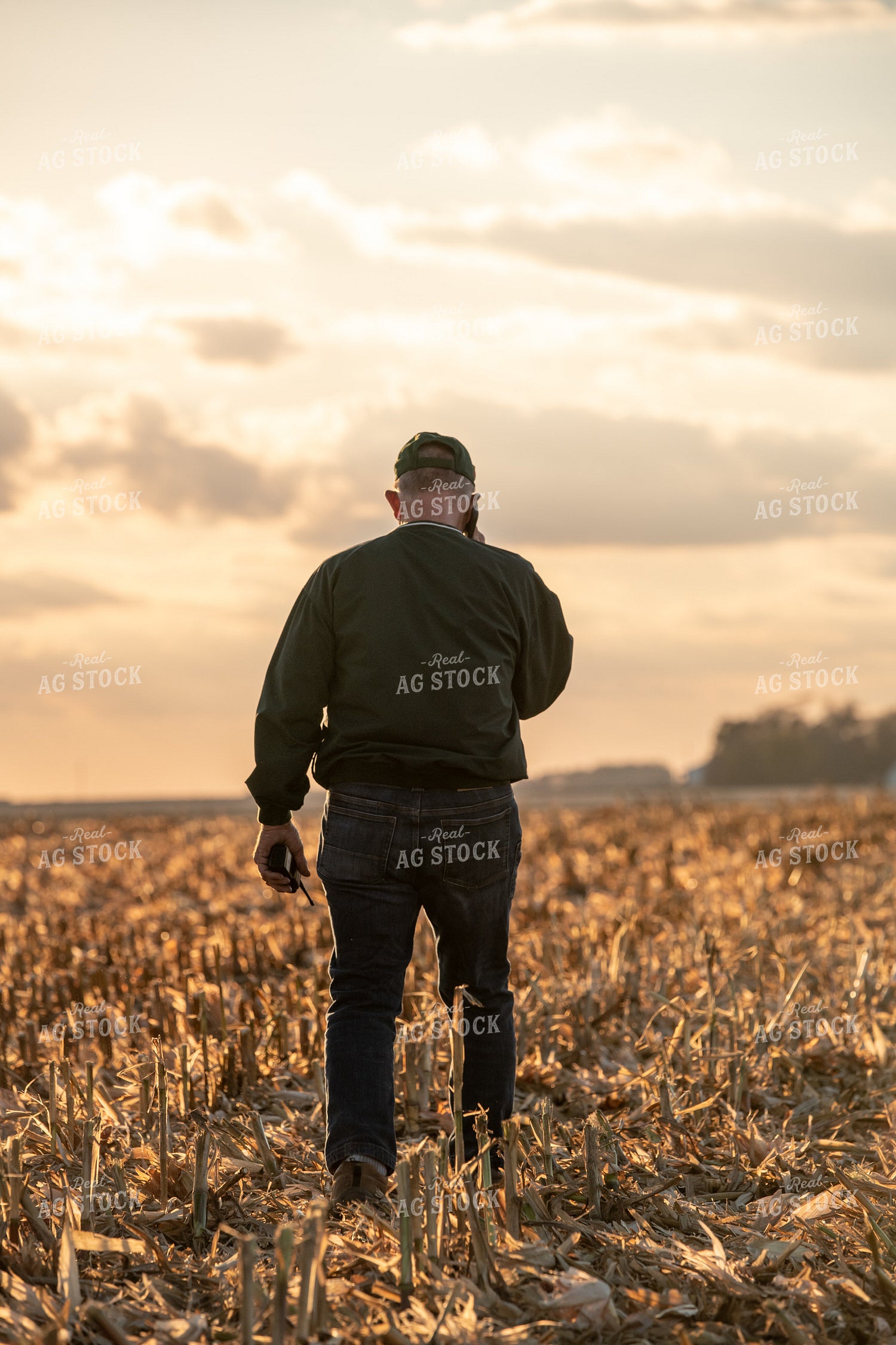 Farmer Talking on Phone 76512