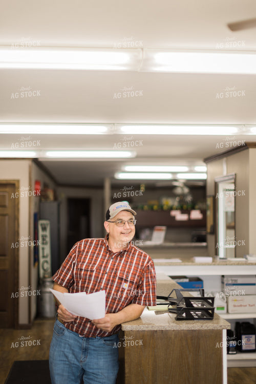 Retailer Working in Office 8080
