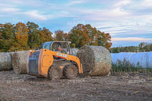 Moving Corn Stalk Bales 160363